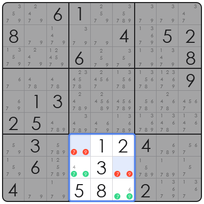 color sudoku game board